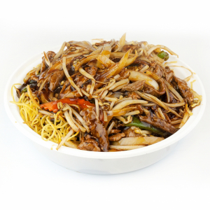Stir-Fried Beef Rice Noodles in Black Pepper Sauce 豉椒牛河